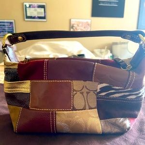 Multi Pattern Small COACH handbag